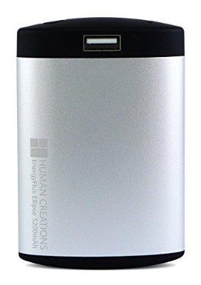 #3. Ellipse Electric Rechargeable Hand Warmer, 5200mAh, Silver/Black