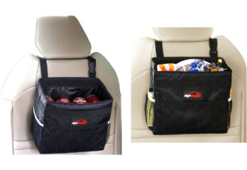 5. EPAuto Waterproof Car Trash Bin Leakproof Auto Litter Bag with Side Pocket