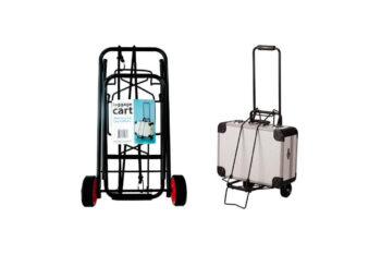 9. Kole Imports Portable Folding Luggage Cart