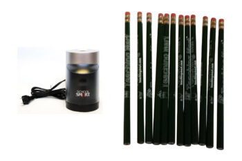 9. School Smart Vertical Electric Heavy-Duty Pencil Sharpener Plus 12 Pack Teaching
