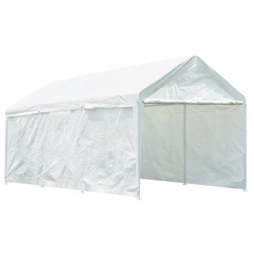 Quictent 20' x 10' Heavy Duty Carport Gazebo Canopy Party Tent Garage Car Shelter White