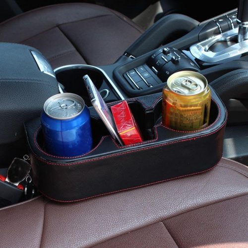 Binmer(TM) Black 2 Cup Holder Drink Beverage Seat wedge Car Auto Truck Universal Mount - Car Cup Holders