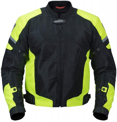 Pilot Motosport Men's Direct Air Mesh Motorcycle Jacket (V3) (Hi-Vis, XX-Large)