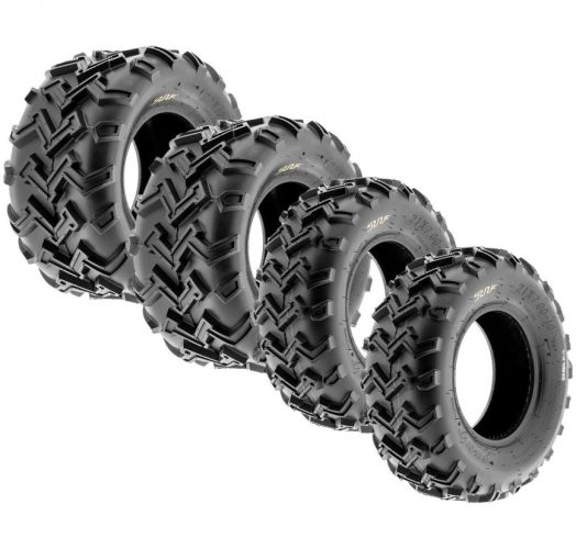 SunF A001 Off-Road ATV/UTV Tire 21x7-10 Front & 22x10-10 Rear, 6 PR, Directional Tread (Full Set of 4)