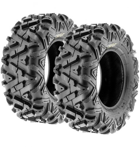 Pair of 2 SunF A033 Power.I AT 26x10-12 ATV UTV Off-Road Tires, All-Terrain, 6 PR, Tubeless