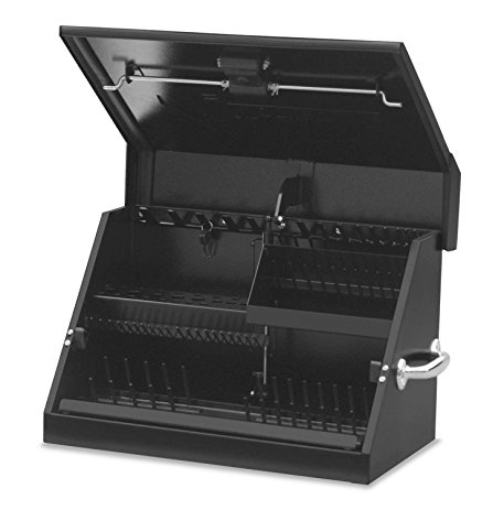 Montezuma Portable Tool Box - 23" x 13" Truck Bed Storage Chest with Steel Construction & Locking Lid - SM200B 