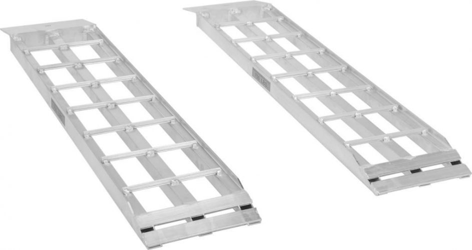 Apex Aluminum Dual Runner Shed Ramps – S-368-1500 - Lightweight & High-Strength Loading Ramps – 1,500 Pound Total Weight Capacity – Sold in Pairs – One-Year Warranty