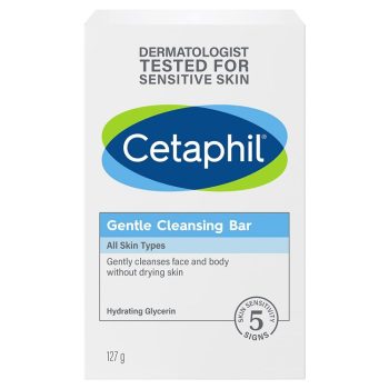 4. CETAPHIL Gentle Cleansing Bar, 4.5 oz , Nourishing Cleansing Bar For Dry