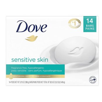 6. Dove Beauty Bar More Moisturizing Than Bar Soap for Softer Skin