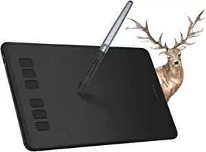 Drawing Tablet HUION Inspiroy H640P Graphics Tablet with Battery-Free Stylus 8192 Pressure Sensitivity 6 Hot Keys, 6 x 4inch Pen Tablet for Digital Art, Design &amp; Animation, Work with Mac, PC &amp; Mobile